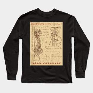 Frankenstein's Diary. Page 5. Long Sleeve T-Shirt